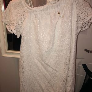 White lace dress